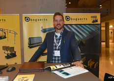 Bogaerts Greenhouse Logistics was ook aanwezig met een stand, waar bezoekers bij Mattijs Van Loon terecht konden