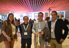 Mieke Thoelen, Piet Putzeys (BelOrta), Yves Cuvelier (Cuvelier Fruit) en Johan Van Alphen (Special Fruit)