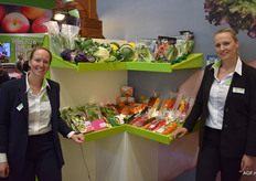 Bauke van Lenteren en Vanessa van der Knaap poseren bij de concepten van Rijk Zwaan