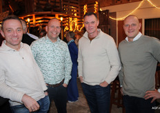 Stefan van der Breggen, Marco de Jong, Peter Strijbels en Ruud den Boer