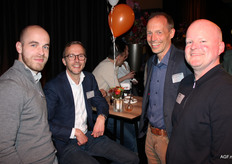 Alwin Lammerse (Vezet), Verry Veel (Superunie), Martin van den Akker (Bakker Barendrecht) en Luc Burger (Vezet)