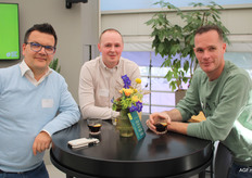 Jan van der Kaden (StC), Jogchem Dieleman (TopGrowers) en Rene de Jong (Younggrow)