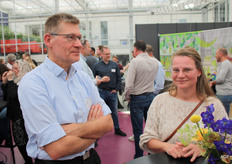 Jan Hopmans (Oxin Growers) en Maaike Botman (Kaabee en co)