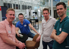 Dave van der Ploeg, Gijs Janssen, Frans van der Ploeg en Wes van Schie