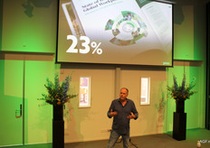 Ynzo van Zanten, die jarenlang werkte voor impactbedrijven als Innocent en Tony’s Chocolonely hield een presentatie over betekenisvol ondernemerschap. En vooral hoe je de valkuilen kan voorkomen.