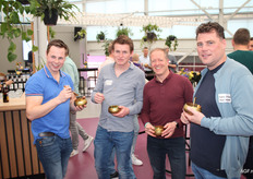 Gijs Janssen (Reinier Janssen), Rick van de Sande (Hoogweg Paprikakwekerijen), Rob van der Bas (Combilo) en Patrick van den Bos (Royal Peppers)
