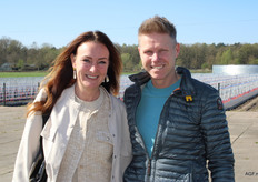 Rob Linders van Linders fruit & vegetables met zijn partner Cindy