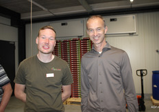 Teun van Zuilen met Wilco van den Berg van GroentenFruit Huis