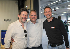 Nijs van Zuilen (rechts) met Raf van Rooij en Rob Wessels van Bakker