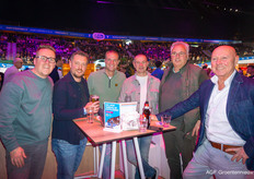 Daan Sturm (AGF.nl), Patrick en Mark (Stoffels Foods), Ian Anderson (M-Tech), Don Saponaro (CJPG) en Bart de Jong (Ahoy Rotterdam)