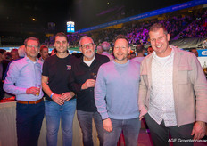 Dennis Zielstra (Rabobank), Stijn van Beek en Gert-Jan Dillo (BioBest) Jacco Strating (KAS) en Erik Noordam (Van Iperen)