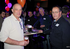 Corné Smulders (Tomatenkwekerij Smulders) en Chrit Bertjens (Bertjens Agro)
