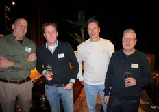 Michel Thewissen, Gijs Gubbels, Barry Sijben en Ed Vervoort van ZON