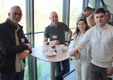 Sjon de Groot (Best Peppers West), René Geurts (Kwekerij Midberg), Monique de Jong en Tijn van den Berg (Bestpeppers)