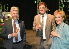 Theo Koning van Frankort en Koning, Ron en Mara de Greeff.