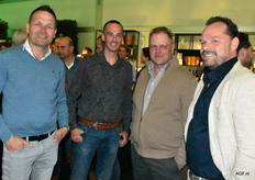 Peter Timmermans van Groentemakers, Paul Bots van Van Dijck Groenteproducties, Harrie Jenniskens van Eldorado Agro teler van ijsbergsla en prei en Roy Joppen van Koenen en Co advies.