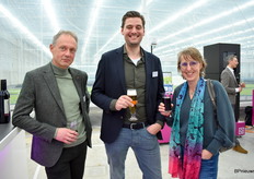 Remco Jansen van GTC-Plus, Stijn Baan van Koppert Cress, Marleen de Hoog van Royal Flora Holland.