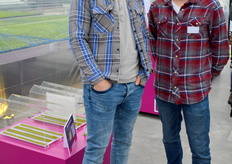 Morris Dokman en Petrik Buitenhuis van Thermeleon. Beide mannen doen hun afstudeeropdracht voor DivisionQ.