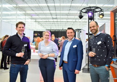 Wouter van den Bosch van de Jury, Jannelieke Boot van Florportness, Arne Bac van de Rabobank en Matthijs Jasperse van Florportness.