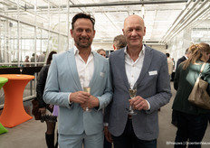 Ruud Pauwe (Glastuinbouw Nederland) en Ton van Dalen (Oxin Growers)