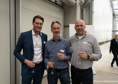 Rick van Zanten (Seed Valley), Frank Bakkum (provincie Noord-Holland) en Rob Tas (Bloemenbureau Holland)