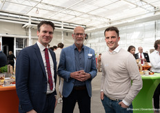 Jelle Beemsterboer, Rien van Tilburg (Greenport NHN) en Gerard Bok (Van Iperen)