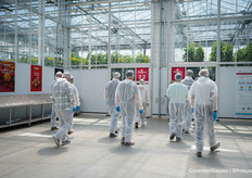 Tijd voor de eerste workshops en rondleiding door het Delphy Improvement Centre, en met deze temperaturen was het flink zweten