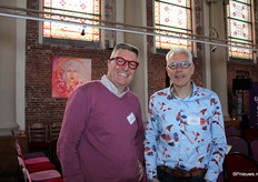 Marco van Kesteren (Floral Connection) en Ewald de Koning van Ter Laak Orchios.