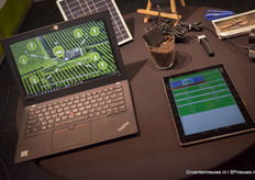 En de apps van Hugreen die de metingen inzichtelijk maken.