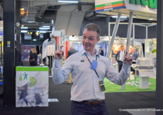 Even ontsnapt uit zijn stand: Brecht Descheemaeker van One Two.