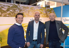 John Vreugdenhil (Plantenkwekerij Vreugdenhil), Freek van Rijn (Grodan) en Herman vd Breggen (Plantenkwekerij Vreugdenhil)