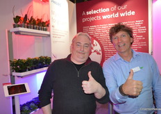 Filip Dumon (HortiPlan) en Wilco Verkuil (Signify)