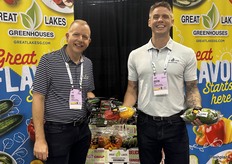 Jeff Richardson en Justin Wright van Great Lakes Greenhouses.