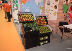 De producten gepresenteerd door AgroFair uit Latijns-Amerika. 