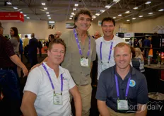 Robert de Hoo (Ultramins), Marco Deleonardis (Freeman Herbs), Glenn Grootenboer (Ultramins) en Florian Locher (Fresh Venture Farms)