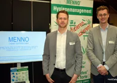 Johannes Bellut en Malte Nevermann van MENNO. Hun slogan: first desinfect than produce.