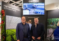 Jeffrey van der Sande en Fred van Veldhoven met Certhon. Jeffrey legde uit dat ze bezig zijn met een aantal spannende nieuwe kasprojecten