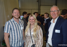 Dennis van Wingerden (Looye Kwekers), Kayleigh Ammerlaan (Ammerlaan The Green Innovator) en Marcel Kortekaas (Looye Kwekers)