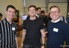 Max van den Hemel (Delphy), Klaas van Egmond (Delphy) en Bart van Kleef (Agro4All)