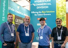 Chris Mayer, Glenn Behrman (CEA Advisors), Eric Ceresnie en Nilang Patel van Hydrofarm. Zij kondigden onlangs een partnerschap aan met CEA Advisors voor wereldwijde ondernemingen in de tuinbouw sector.