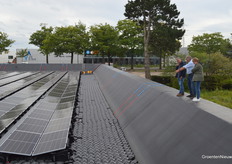 Behalve de nieuwe kas trok ook het waterbassin het nodige bekijks.