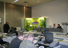 In de veilinghal is ook de nieuwe campagne van Veiling Hoogstraten doorgevoerd.