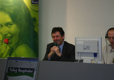 Directeur Gaston Opdekamp vlak voor de veiling.