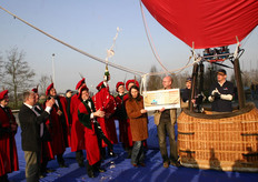 Natuurlijk werd er nog een toast uitgebracht...