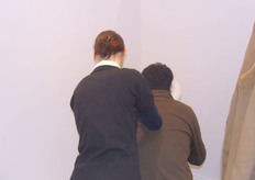 In de stand van Alexport kregen bezoekers een lekkere massage.