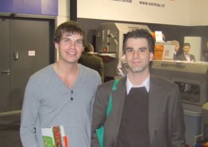 Frank van Antwerpen en Michael van Baekel van Syngenta doen ook een rondje Fruit Logistica