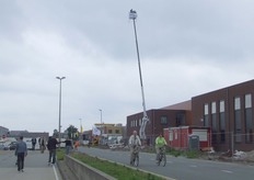 Tijdens de open dag stelden ze het publiek in de gelegenheid gesteld om van grote hoogte over het Westland uit te kijken.