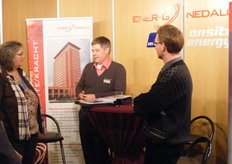 Jurgen Bergman is druk in gesprek.