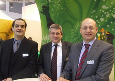 Ton Theunissen, Bert Barmans en Luc Clerx van Zespri Europe