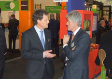 Jochem Wolthuys, die de crew van het GroentenFruit Bureau gaat versterken, in gesprek met Philip Smits van The Greenery.